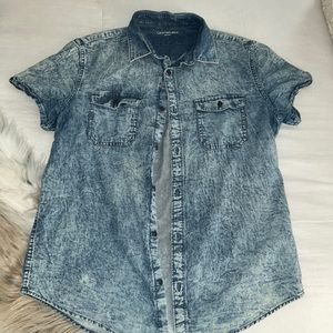Calvin Klein jean button down shirt